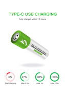 Pabrik Smartoools Grosir Baterai Isi Ulang Murah Tipe AA AAA Type-C 2600mAh 750mAh 1.5V Solid State Dapat Digunakan Kembali Garansi 2 Tahun