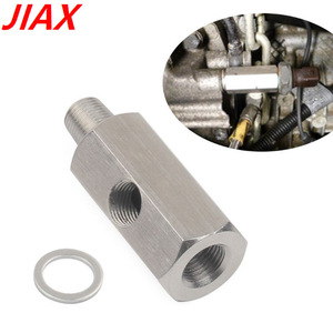 Car Modification 1/4 NPT Male Female Adapter 1/8 NPT Side <b>Hole</b> Stainless Steel Tee Connector 3 <b>Ports</b> Brushed Finish - Product Image 4