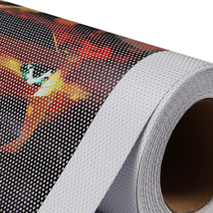 สติกเกอร์ใสแบบเจาะรูสำหรับติดกระจก ป้องกันความร้อน วัสดุไวนิลแบบมองเห็นได้ทางด้านเดียว สำหรับงานพิมพ์โปสเตอร์ - Product Image 5