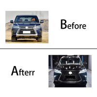 Kit de haute qualité pour LEXUS LX570 2016 2017 2018 2019 2020 2021 2022 édition blanc et noir sport plus kuro style BODY KIT