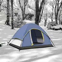 Tentes pliantes quatre saisons imperméables à une chambre, en tissu Oxford fait main, avec poteaux en fibre de verre double couche, pour le camping en gros