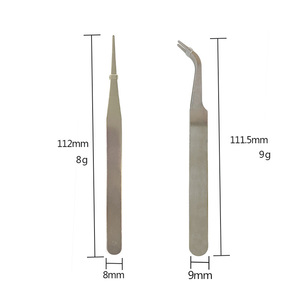 3 Days Eyebrow Hair Removal Tweezers Pointed <b>Precise</b> with Sharp Needle Nose Point Tip Tweezers GZ RTS Bulk Mixed Order - Product Image 3