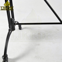 Base de table en aluminium moulé noir mat style antique avec revêtement en poudre, idéale pour salle à manger, bureau ou extérieur – Offre spéciale