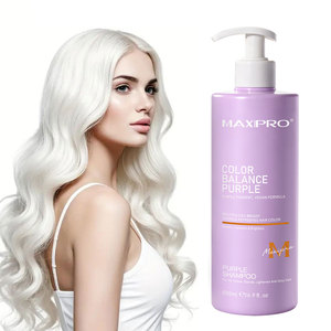 Shampooing <span class=keywords><strong>violet</strong></span> bio végétalien sans silicone blanchissant 500ml pour cheveux bouclés abîmés, réparateur, hydratant, nourrissant, respectueux de la couleur - Product Image 1