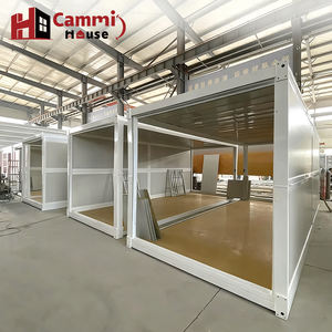 Cammi House Tiny Container 20 pieds préfabriqué pliable modulaire en acier léger pour cuisine <span class=keywords><strong>extérieure</strong></span>, atelier, bureau à domicile, école - Product Image 1