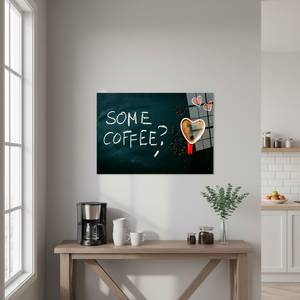Arte Moderno Impreso en Lienzo - Elegante Obra de Arte con Forma de Corazón para Decoración de Cocina, ARTE EN VIDRIO TEMPLADO - Product Image 3