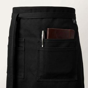 3 Pack Sleek Black Waist <b>Aprons</b> <b>Waterproof</b> Half <b>Apron</b> for Upscale Restaurant Server Waitress Barista Cafe Uniforms Wholesale - Product Image 4