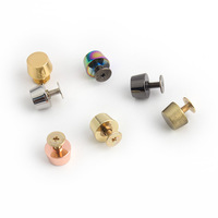 Rivets robustes et durables de 11 mm en alliage de zinc doré, goujons à vis pour la protection du fond des sacs à main et des porte-documents