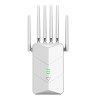 Répéteur WiFi 6 antennes 1800 Mbps double bande avec port LAN pour réseaux domestiques et professionnels