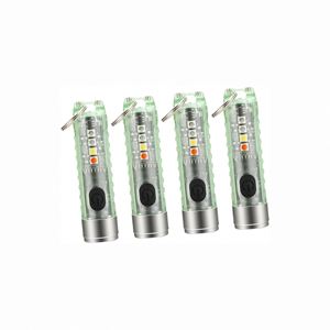 Mini lampe torche LED porte-clés, petite lampe de poche rechargeable USB-C, torche LED pour usage domestique, design tendance - Product Image 1