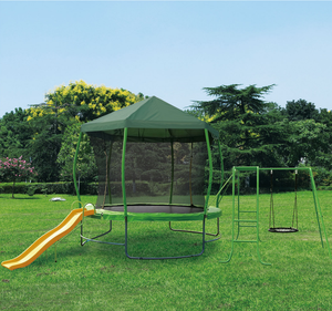 2025 personnalisé nouveau Design balançoire <span class=keywords><strong>piscine</strong></span> toboggan 3 en 1 PP PVC aire <span class=keywords><strong>de</strong></span> jeux extérieure parc <span class=keywords><strong>de</strong></span> trampoline pour enfants avec <span class=keywords><strong>abri</strong></span> contre la pluie - Product Image 6