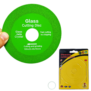 Disque de coupe diamanté vert multi-tailles 105/110/115/125 mm (4-1/2 po) – Lame industrielle haute performance pour coupe humide et sèche du verre, de la porcelaine et des carreaux - Product Image 1