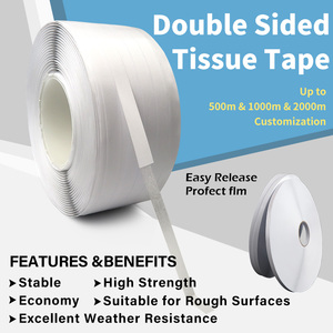 Prix d'usine Type adhésif personnalisé Ruban en tissu double couche à liaison élevée double face - Product Image 3