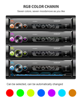 Estéreo para Auto, Reproductor MP3/WMA, Receptor de Radio para Auto con Entrada Auxiliar Frontal, Salidas RCA de Preamplificador y Control Remoto