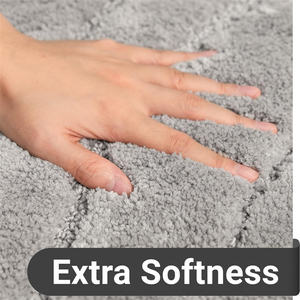 מים סופגים אמבטיה שטיחים רץ אפור רך חדר שינה ארוך שטיחים מכונת כביסה ללא החלקה - Product Image 2