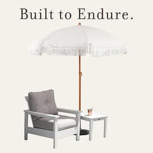 Высокое качество 180 см бежевый полиэстер ткань пляжный зонтик с прямой бахромой дизайн и металлический каркас для защиты от солнца - Product Image 6