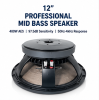 Haut-parleur médium-grave en ferrite passif haute sensibilité LS HDW-1238 de 12 pouces, 8 ohms, 97,5 dB, 400 W AES, pour sonorisation professionnelle et systèmes Line Array