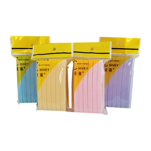 Hình bầu dục hình 12 cái/túi Facial Sponge Puff nén PVA Sponge khô Dải tẩy tế bào chết làm sạch miếng bọt biển - Product Image 1