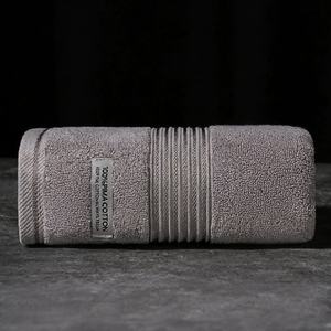 Serviette de Visage en Coton Antibactérien 34x74 cm Carrée Séchage Rapide Légère Haute Qualité pour Maison <span class=keywords><strong>Plage</strong></span> Spa Salon Hôtel Voyage - Product Image 2