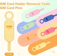 Outil d'extraction de carte SIM en gros, porte-cartes, téléphones portables, tablettes, routeurs, broches de carte, aiguille d'ouverture, organisateur, accessoires de téléphone