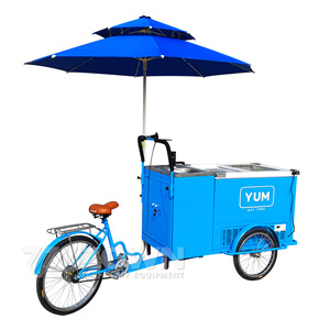 Great Manufacturers Wholesale <b>Small</b> Food Snack Trolley Cart Fast Food Handcart with <b>Wheels</b> - Product Image 1