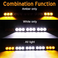 12V 24V simple rangée 60 120 240W LED lumière de travail deux couleurs Auto LED barre lumineuse pour tout-terrain modifié toit avant brouillard conduite lampe ATV