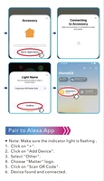 Zemismart Matter lampu Led Wifi, Driver Led pintar RGBCW, pengontrol Strip Led RGB mendukung Smartthings Alexa, kontrol aplikasi rumah Google