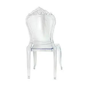 Best price ghost chair crystal clear in leather