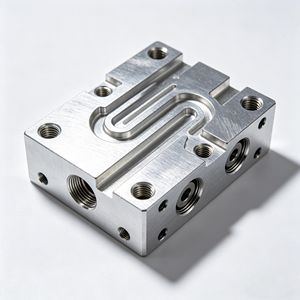 Blocs de vannes et canaux de débit personnalisés, collecteur hydraulique OEM, usinage <span class=keywords><strong>CNC</strong></span>, aluminium 6061/6082 - Product Image 2