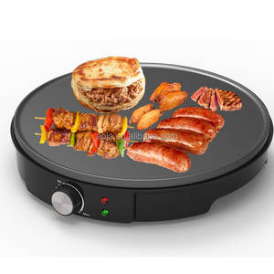 AOJA Factory <span class=keywords><strong>Crep</strong></span> Maker Plato de cocina de gran tamaño Perilla de control de temperatura ajustable Indicadores de luz listos para potencia Pies antideslizantes - Product Image 1