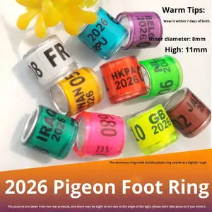 8mm <span class=keywords><strong>2026</strong></span> Duivenbanden Chinese Ronde Duivenpootringen voor Kweek- en Renduiven Gebruik in alle seizoenen - Product Image 2