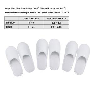 Chaussons jetables de luxe en peluche pour salon de beauté et hôtel, personnalisables avec logo, vente en gros, pour spa et hôtel - Product Image 5