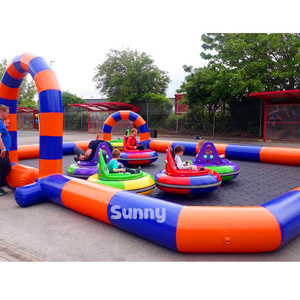 Autos de Choque Inflables para Exteriores, Área Deportiva, Pista de Carreras Inflable con Autos de Choque - Product Image 1