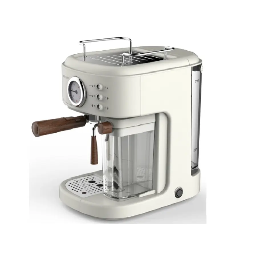 Modische elektrische 15-bar-1,7-liter-wasser-500-ml-milchtank-kaffeemaschine mit verstellbarem tropftray multifunktional