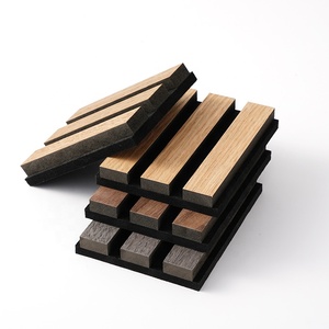 Pannello Acustico in Legno Stile Moderno Aku, MDF con Schiuma in Poliestere, Impiallacciatura in PET, Insonorizzante per Hotel, Sale Riunioni per Bambini, Design <span class=keywords><strong>3D</strong></span> - Product Image 1