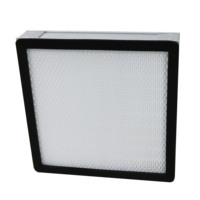 Filtre à air de type boîte avec cadre en aluminium et média plissé en fibre de verre pour unité de traitement d'air HVAC
