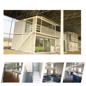 Casa Contenedor Prefabricada de Dos Pisos, Estructura de Acero Galvanizado de 10 pies, Transpirable, Fácil de Transportar, Cafetería en Formato Plano - Product Image 3