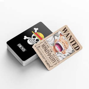 92PCS/CAJA Popular Carta Coleccionable de Anime de One <span class=keywords><strong>Piece</strong></span> WANTED Luffy, 60PCS Tarjetas Lomo, 32PCS Pegatinas, Accesorios de Cosplay - Product Image 3