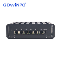 Mini PC Smart Gateway Baru Intel i7-1255U i5-1235U 6x2.5G LAN Pendingin Aktif DDR5 Dual Type-C Garansi 3 Tahun Grafis Terintegrasi