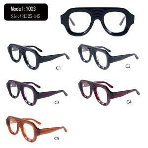 Modern Unisex Full-Rim Oval Eyeglasses Frames Solid Black Lightweight Anti-Uv Resin Lens for Adults All Face Shapes - Product Image 3