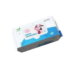 Lingettes nettoyantes féminines sécurisées 15x20cm 80 lingettes antiallergiques pour adultes - Product Image 1