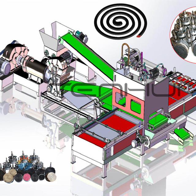 Smokeless Automatic Mosquito Coil Production Line Mosquito-repellent Incense Making Machine