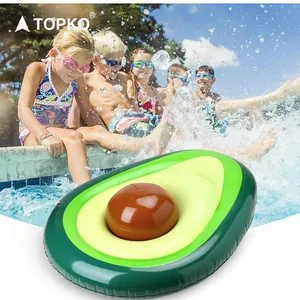 Alfombrilla de agua inflable <span class=keywords><strong>gigante</strong></span> TOPKO para adultos y niños, bonito flotador de <span class=keywords><strong>piscina</strong></span> de aguacate - Product Image 4