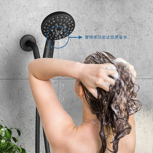 Juego de Ducha de Seis Funciones con Manguera de Acero Inoxidable de 59 Pulgadas, Rociador de Lluvia Ajustable y Ducha de Mano para Baño con Flujo Potenciado - Product Image 2