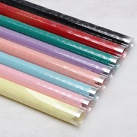 Papier d'emballage transparent en OPP pour fleurs, papier plastique imperméable pour fleuriste, emballage de fleurs