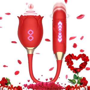Hochwertiger 2-in-1 Rosen-<span class=keywords><strong>Sex</strong></span>-<span class=keywords><strong>Vibrator</strong></span> mit Saugfunktion für Frauen Vaginal - Product Image 1