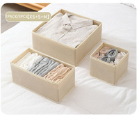 Organisateur de tiroir de commode, boîte de rangement en tissu pliable armoire Cube panier bacs conteneurs séparateur avec tiroirs