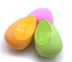 Nouveauté : Éponge de maquillage en silicone en forme de goutte d'eau et de gourde pour fond de teint et poudre - Product Image 5