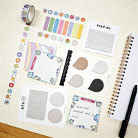 Marque-page autocollant magnétique personnalisé en forme de triangle, avec index en papier coloré, petit mémo décoratif pour l'école