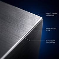 Bloc en acier inoxydable massif usiné CNC en forme de U avec rainures, trous filetés fraisé à la fraise, fabrication sur mesure selon dessin